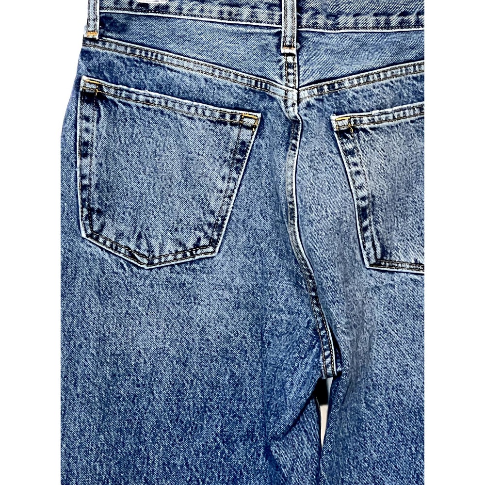 NWT Topshop Mid Rise Loose Fit Dad jeans Blue Washed Womens Size 2 - Picture 8 of 8